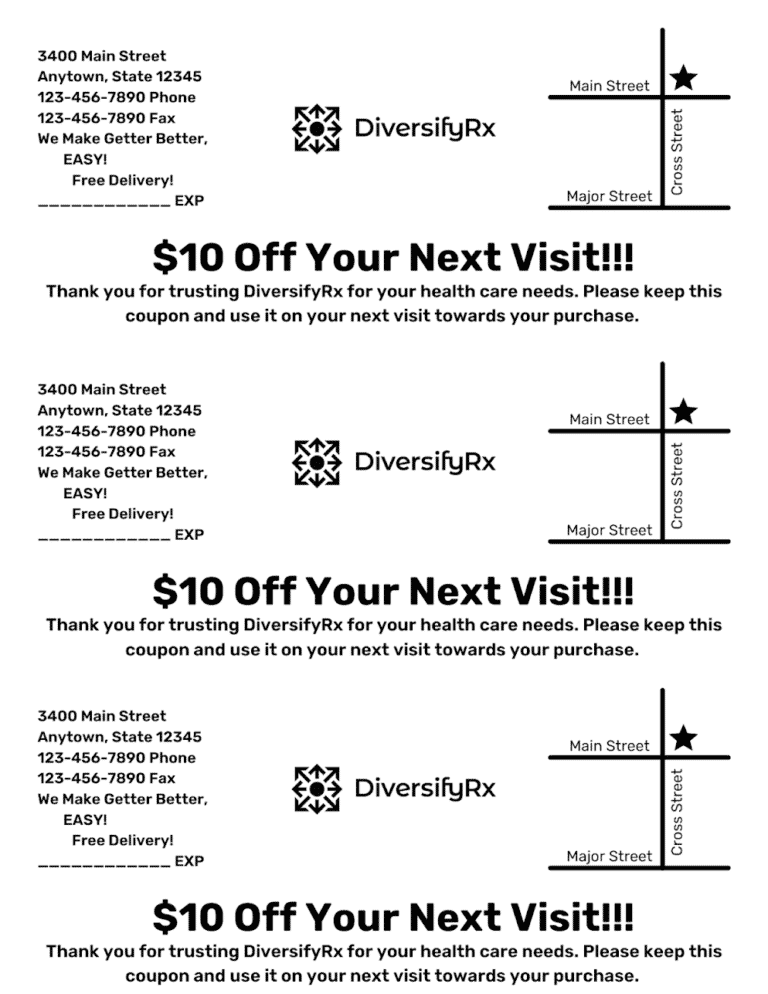 Bounce Back Coupon Template for Community Events