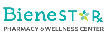 BienESTAR Pharmacy & Wellness Center logo featuring teal wordmark and a teal star emblem.